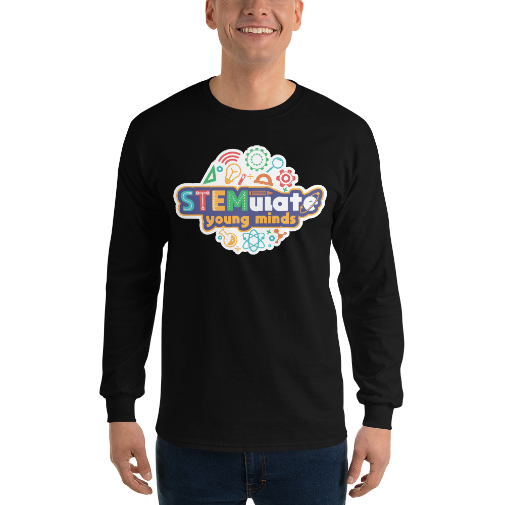 Adult STEMulate Long Sleeve Tee in Black