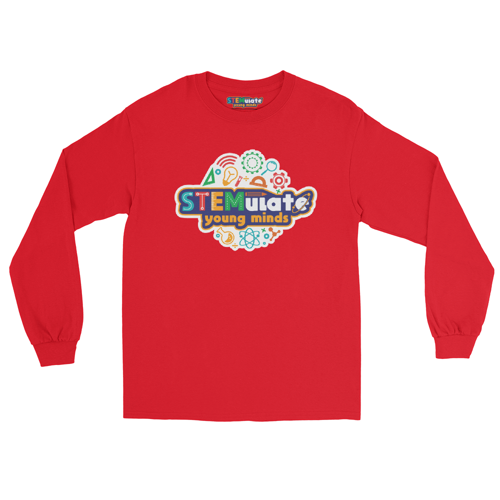 Adult STEMulate Long Sleeve Tee in Red