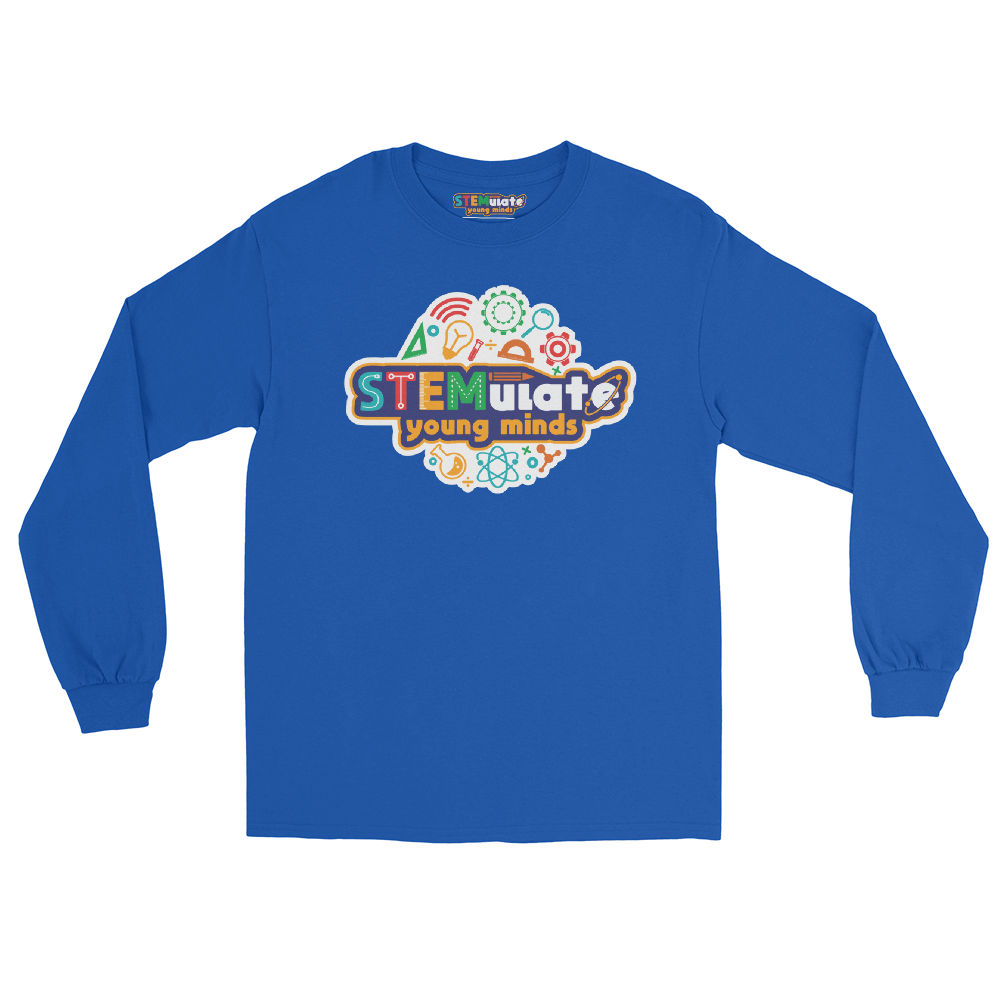 Adult STEMulate Long Sleeve Tee in Royal