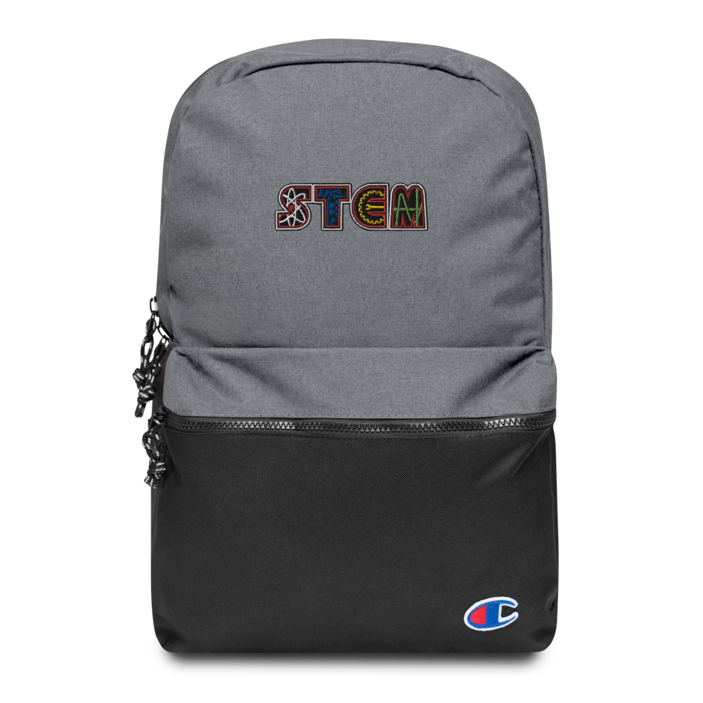 Embroidered Champion STEM Backpack – STEMulate Young Minds