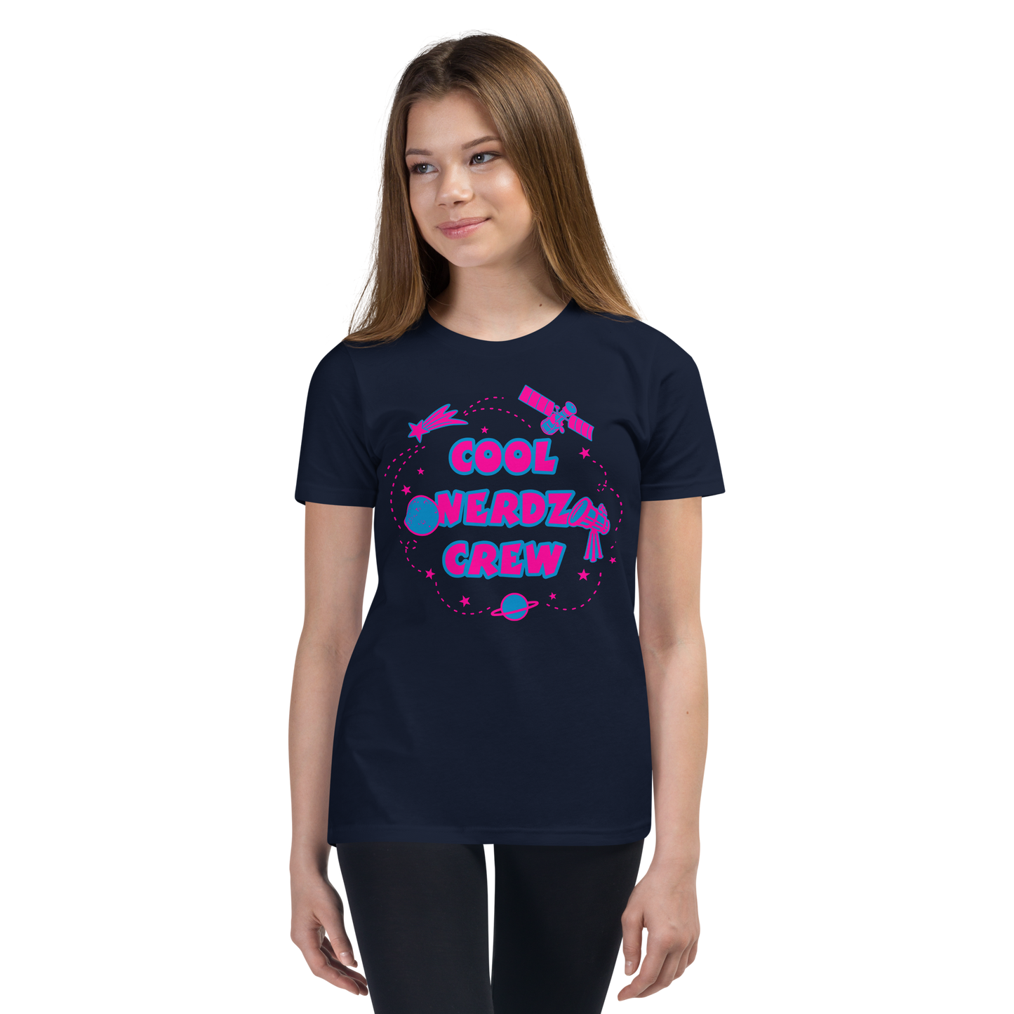Cool Nerdz Crew Tee in Navy