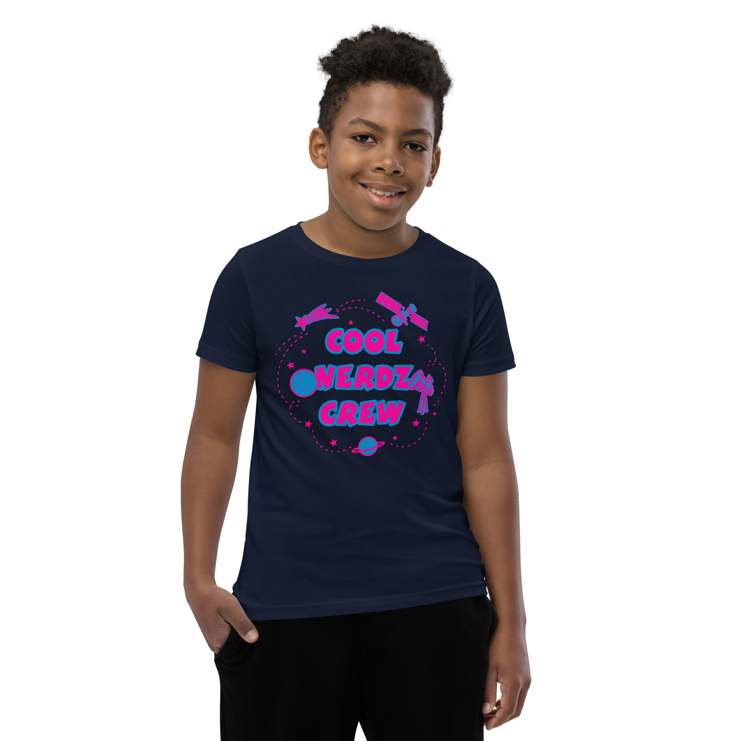 Cool Nerdz Crew Tee in Navy