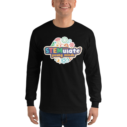 Adult STEMulate Long Sleeve Tee in Black