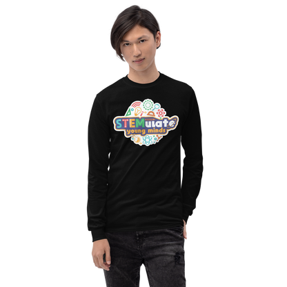 Adult STEMulate Long Sleeve Tee in Black