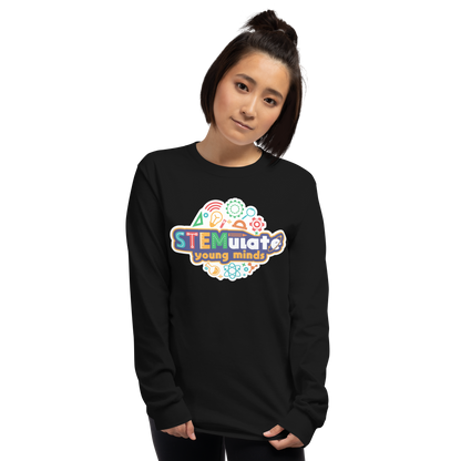 Adult STEMulate Long Sleeve Tee in Black