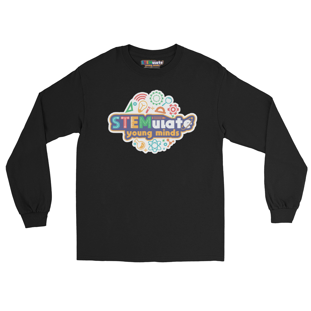 Adult STEMulate Long Sleeve Tee in Black