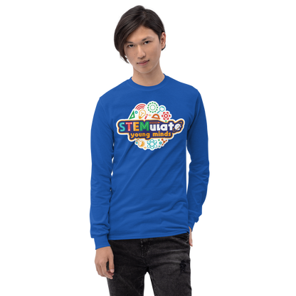 Adult STEMulate Long Sleeve Tee in Royal