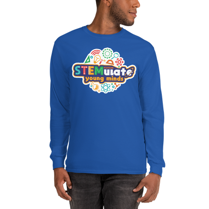 Adult STEMulate Long Sleeve Tee in Royal