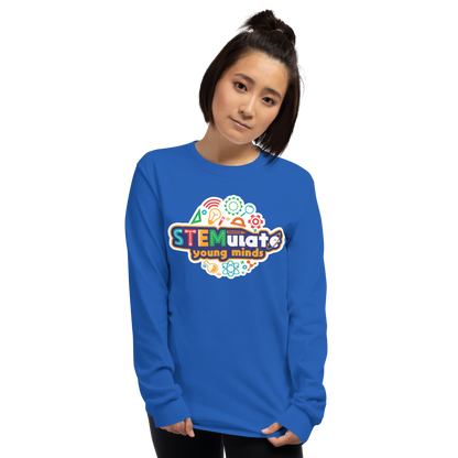 Adult STEMulate Long Sleeve Tee in Royal