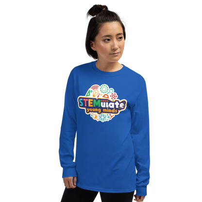 Adult STEMulate Long Sleeve Tee in Royal