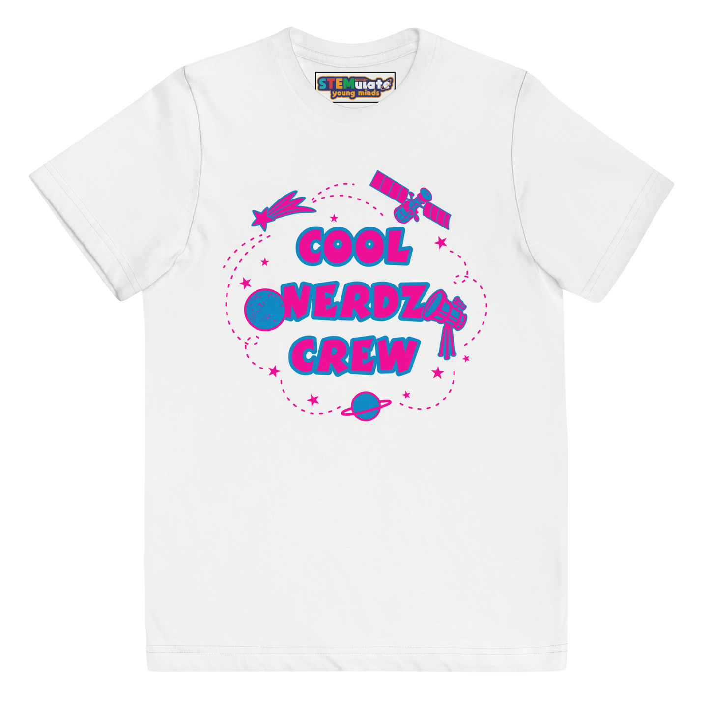 Cool Nerdz Crew Tee in White