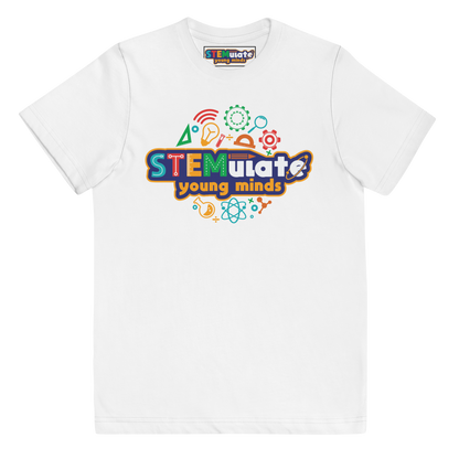 STEMULATE Young Minds Tee in White